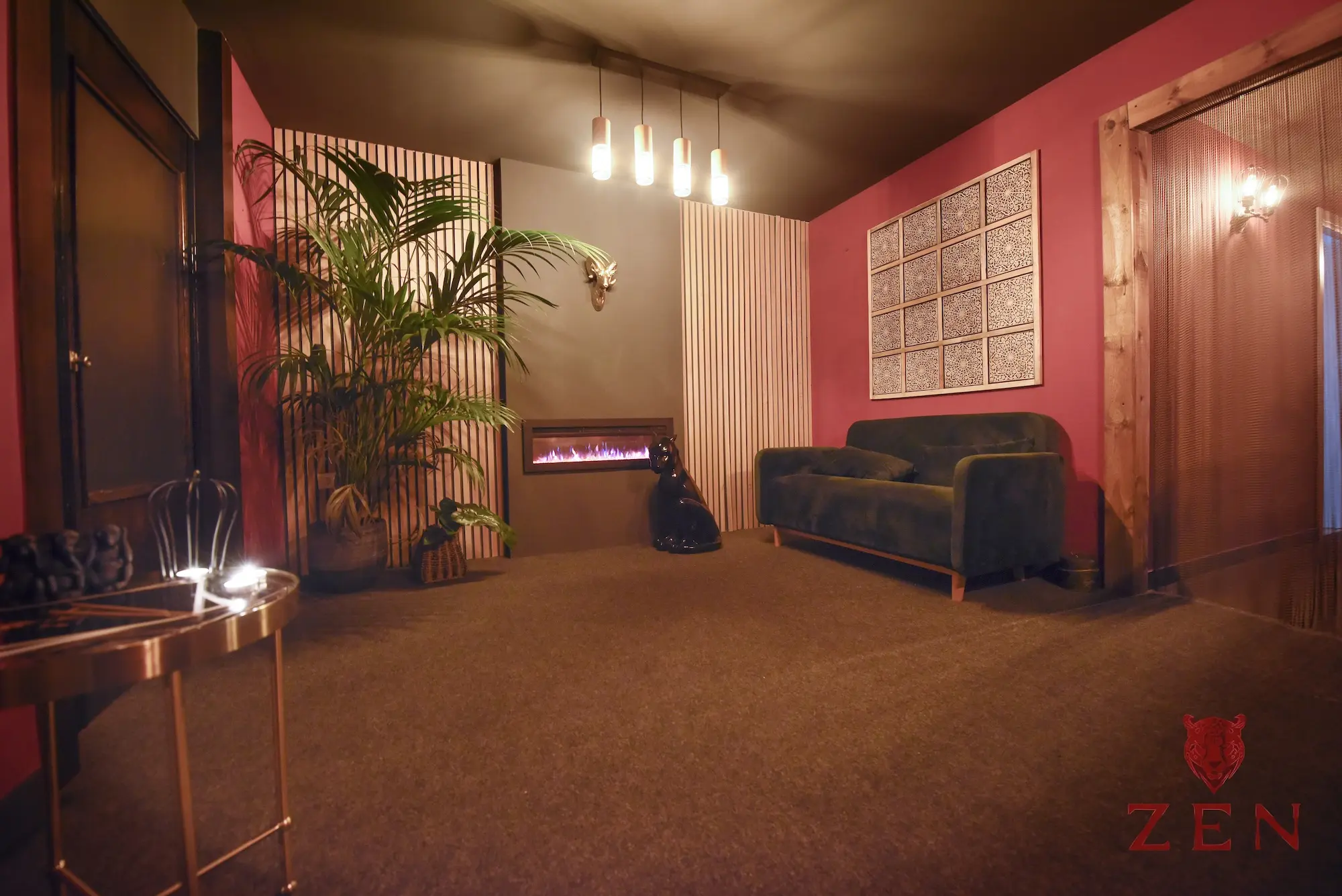 Espacio Zen íntimo del centro de masajes en Barcelona